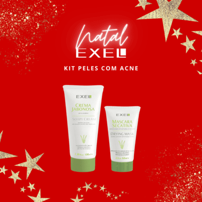 Kit para Peles com Acne: Creme Secativo para Acne + Sabonete Creme